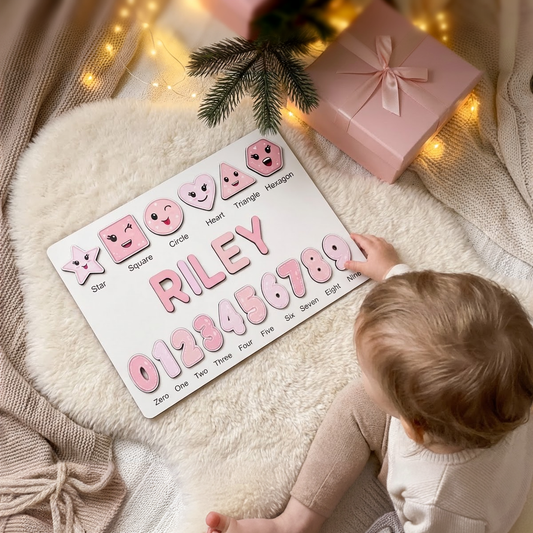 Personalized Name Puzzle - Blush - Scholar Collection
