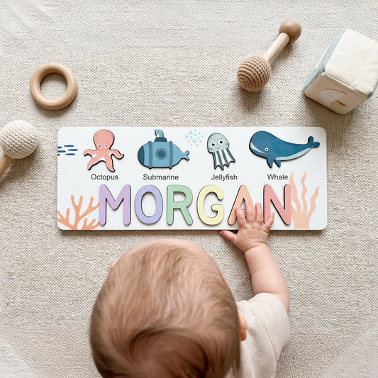 Personalized Name Puzzle - Ocean - Journey Collection