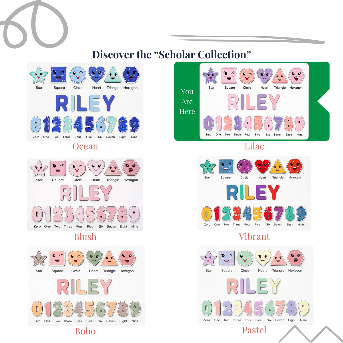 Personalized Name Puzzle - Lilac - Scholar Collection