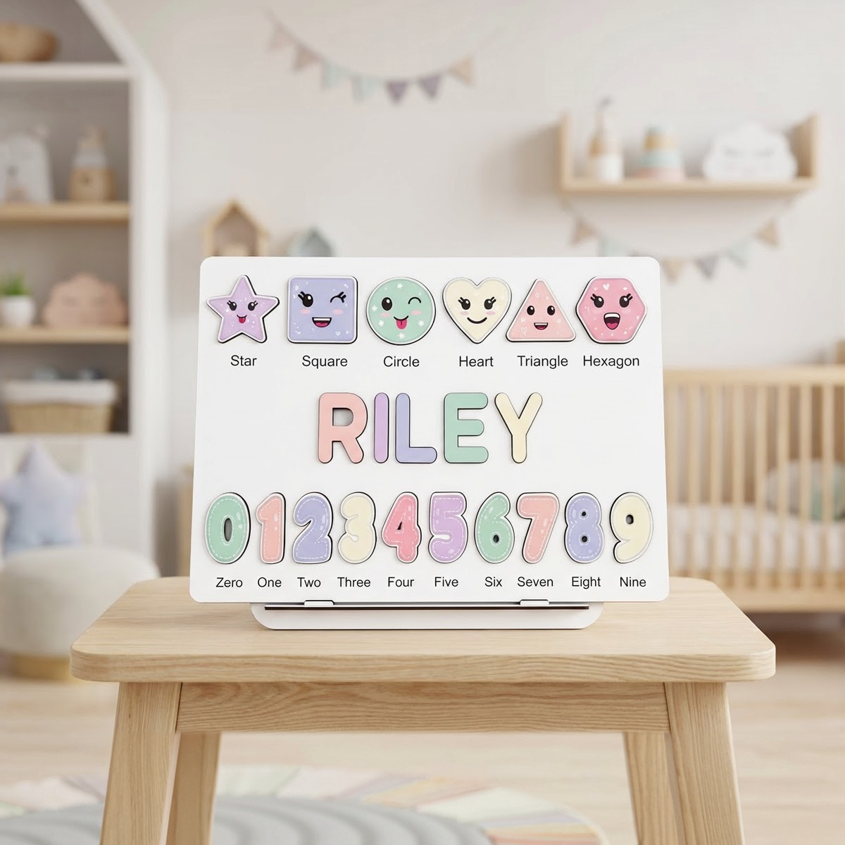 Personalized Name Puzzle - Pastel - Scholar Collection