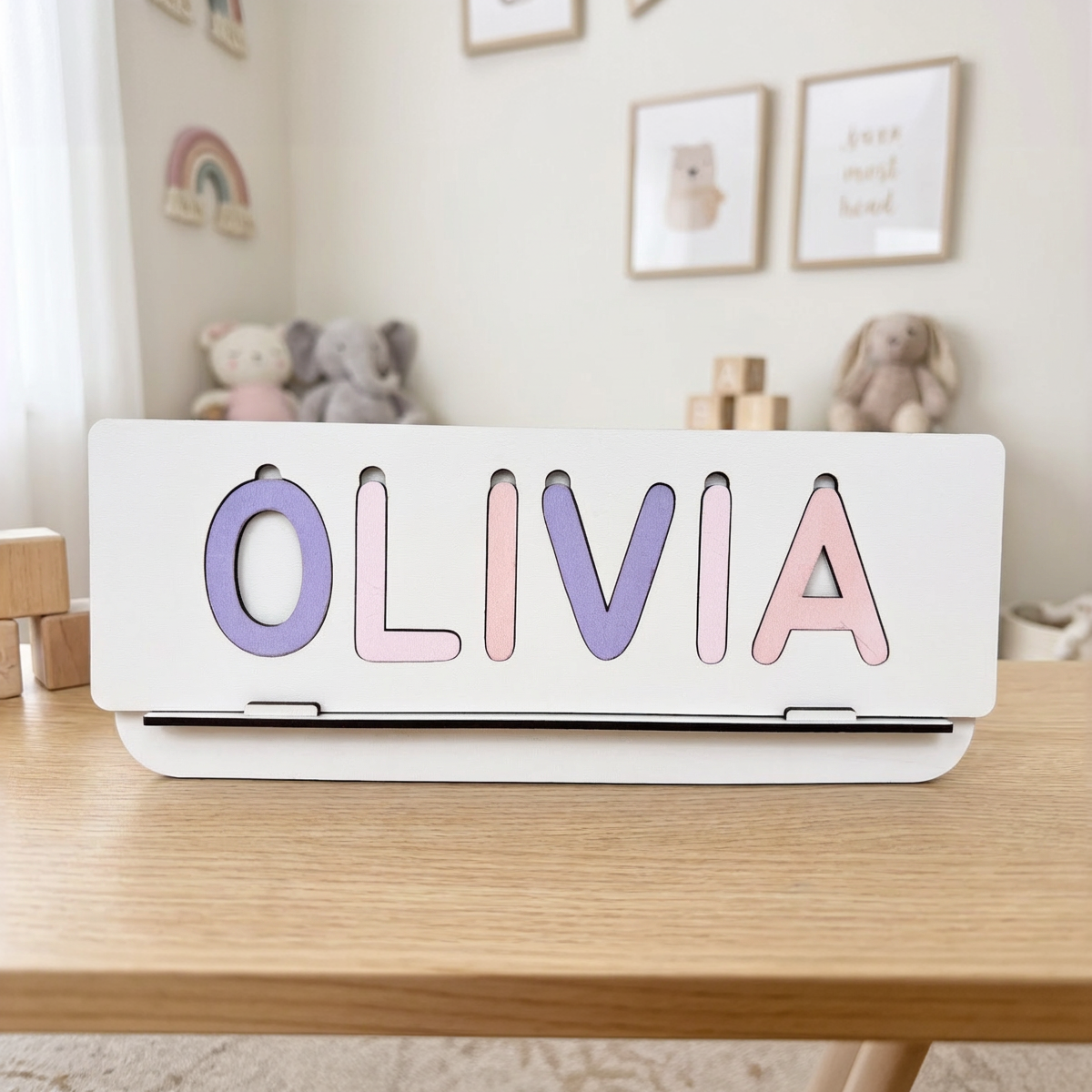 Personalized Name Puzzle - Lilac - Classic Collection
