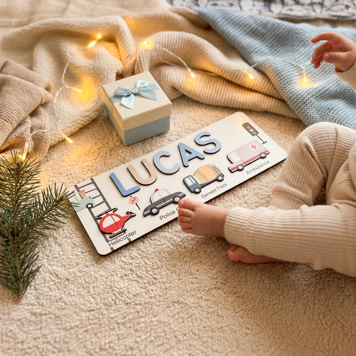 Personalized Name Puzzle - Vehicles - Journey Collection