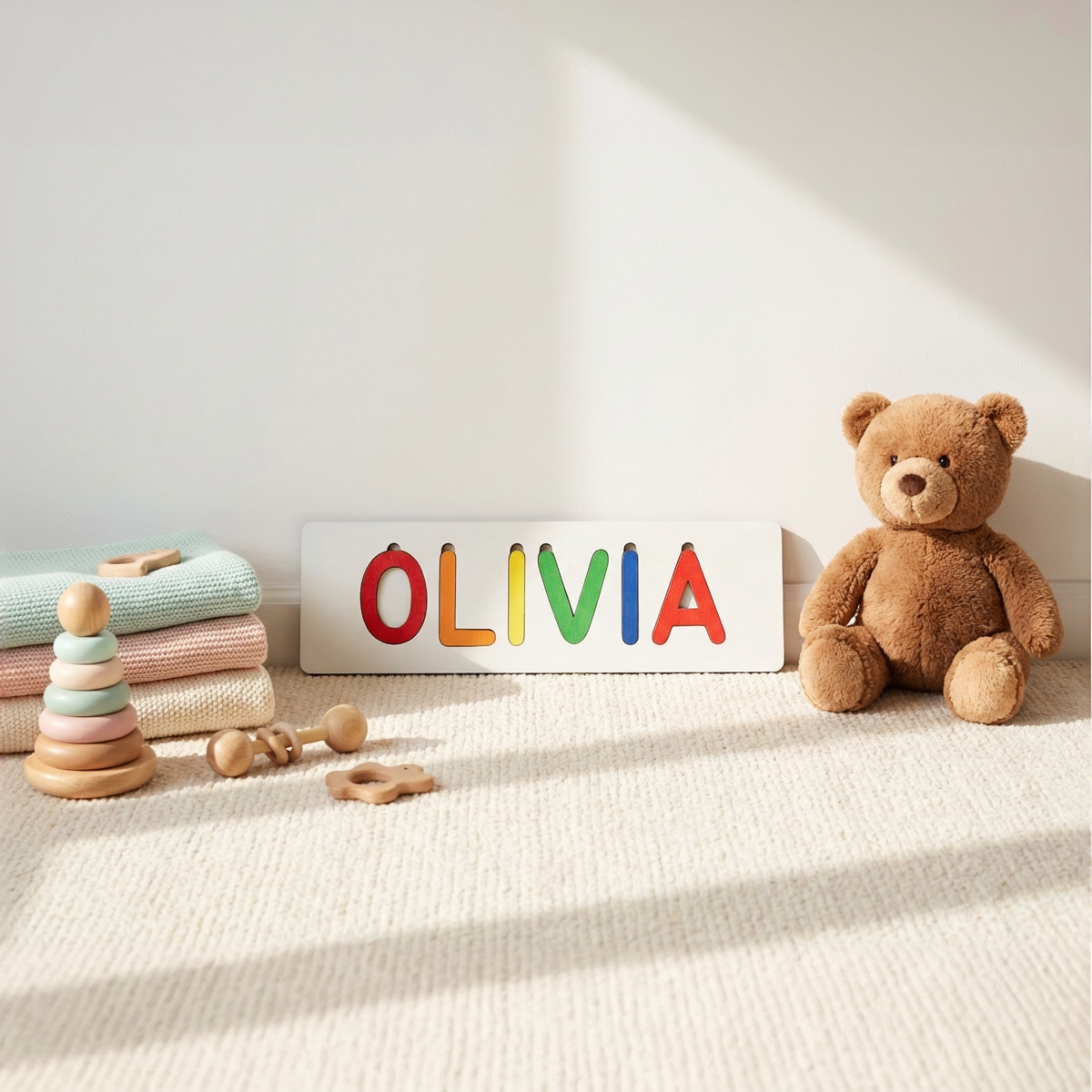 Personalized Name Puzzle - Vibrant - Classic Collection