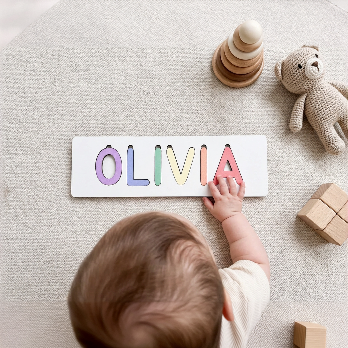 Personalized Name Puzzle - Pastel - Classic Collection