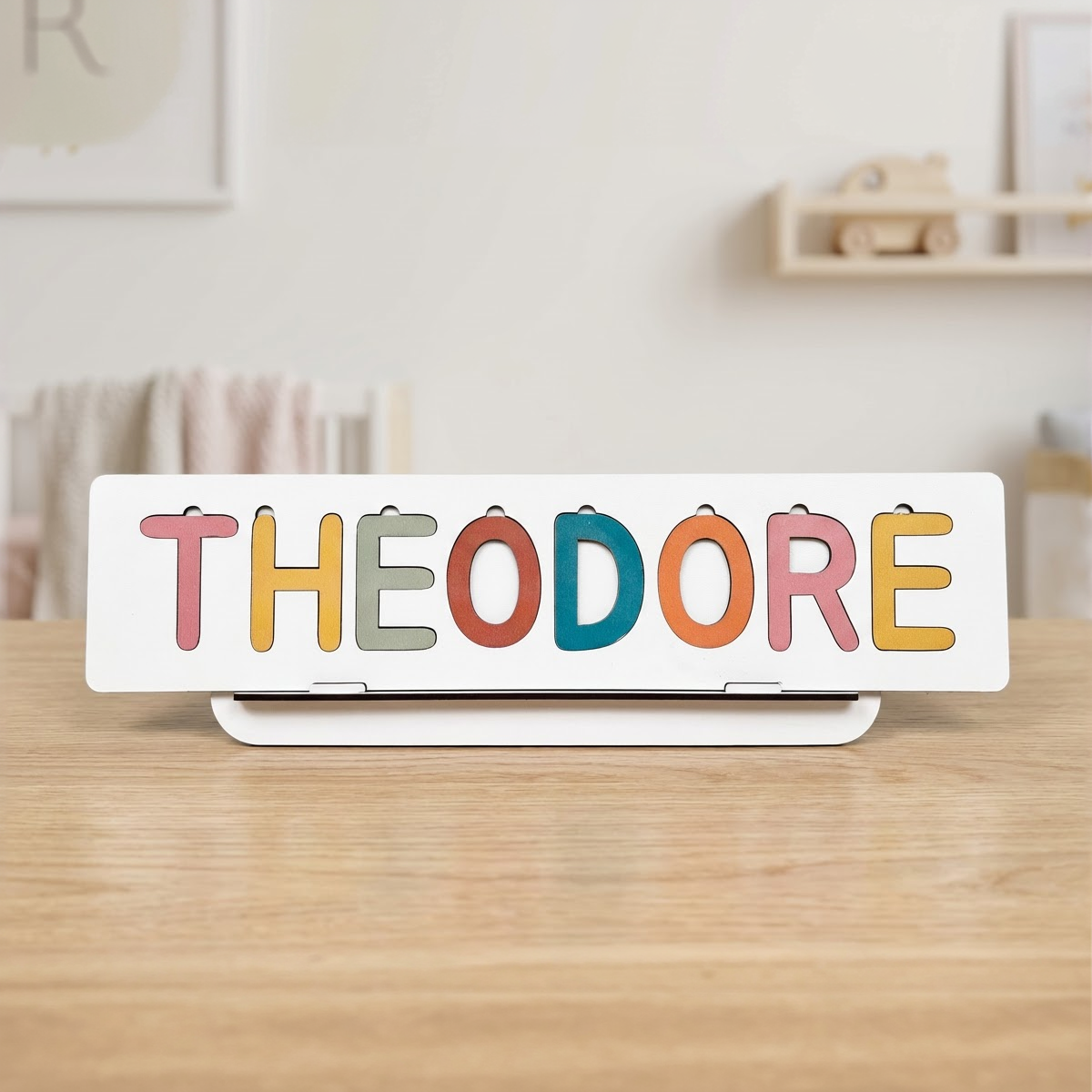 Personalized Name Puzzle - Rustic - Classic Collection