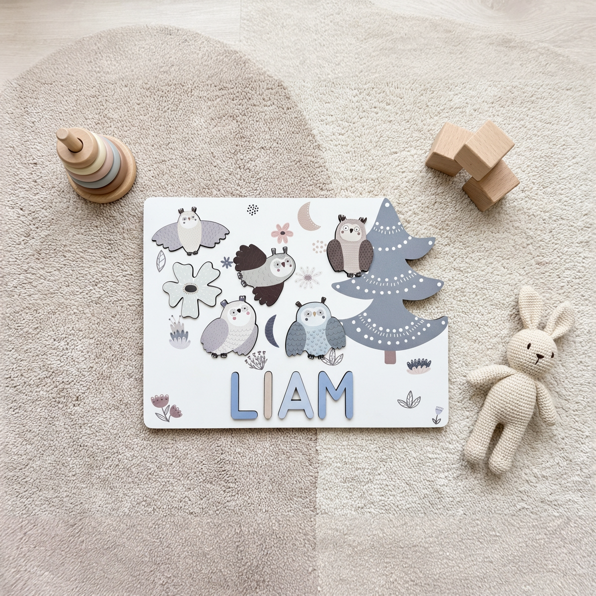 Personalized Name Puzzle - Owl - Storyboard Collection