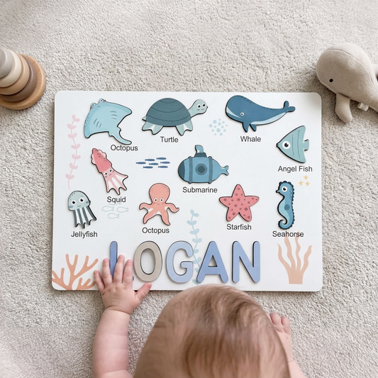 Personalized Name Puzzle - Ocean - Storyboard Collection