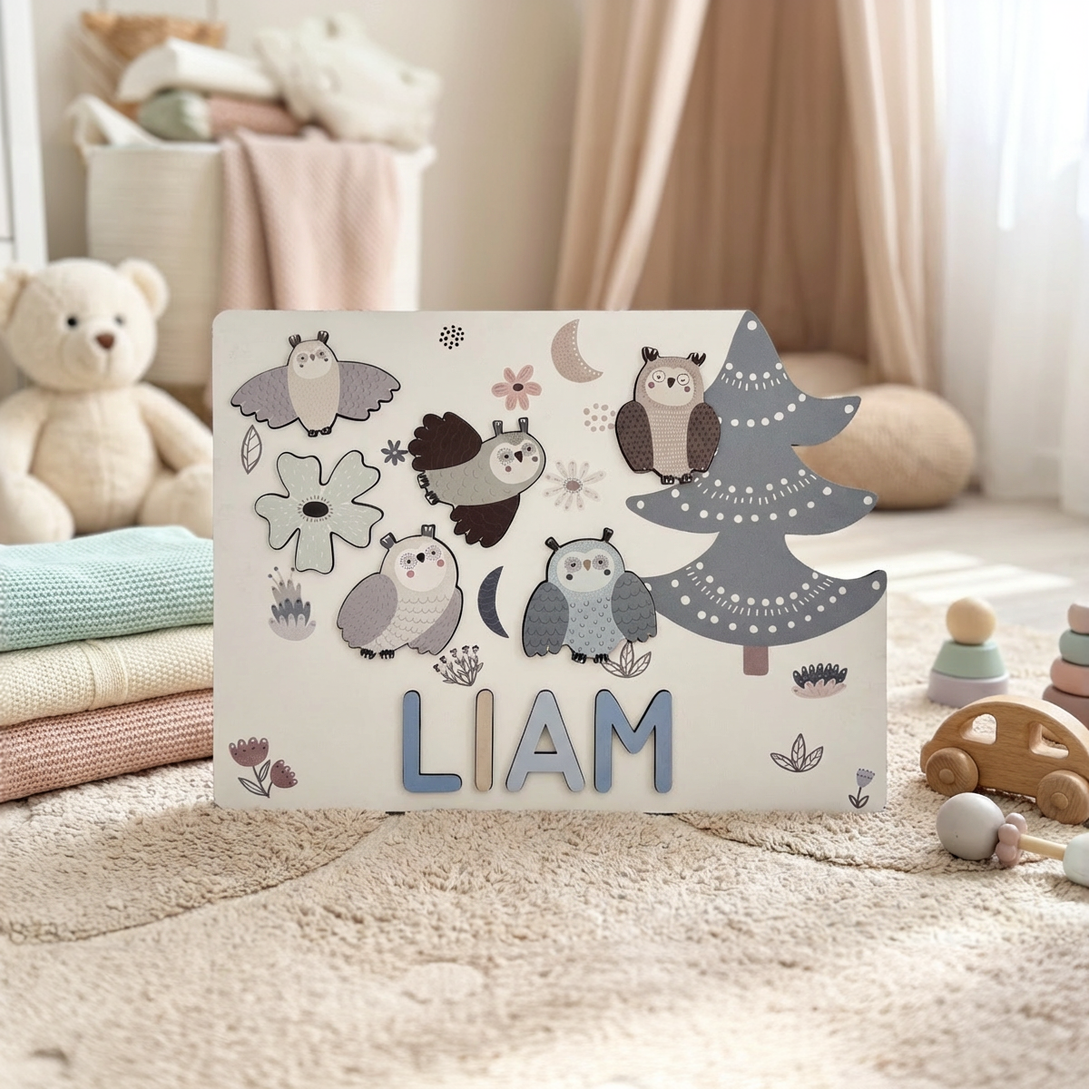 Personalized Name Puzzle - Owl - Storyboard Collection