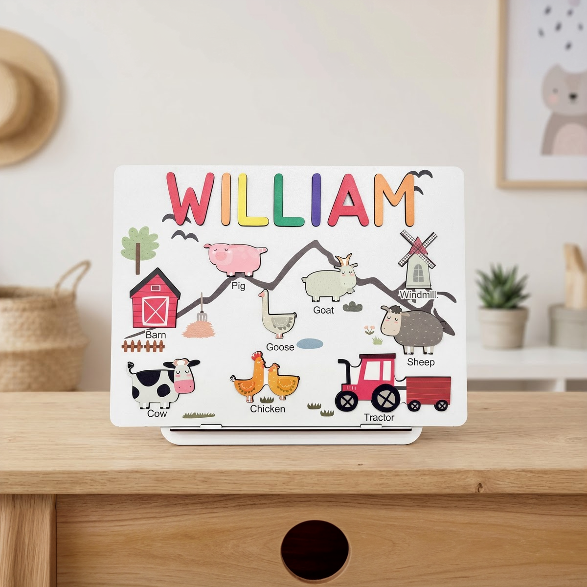 Personalized Name Puzzle - Farm - Storyboard Collection