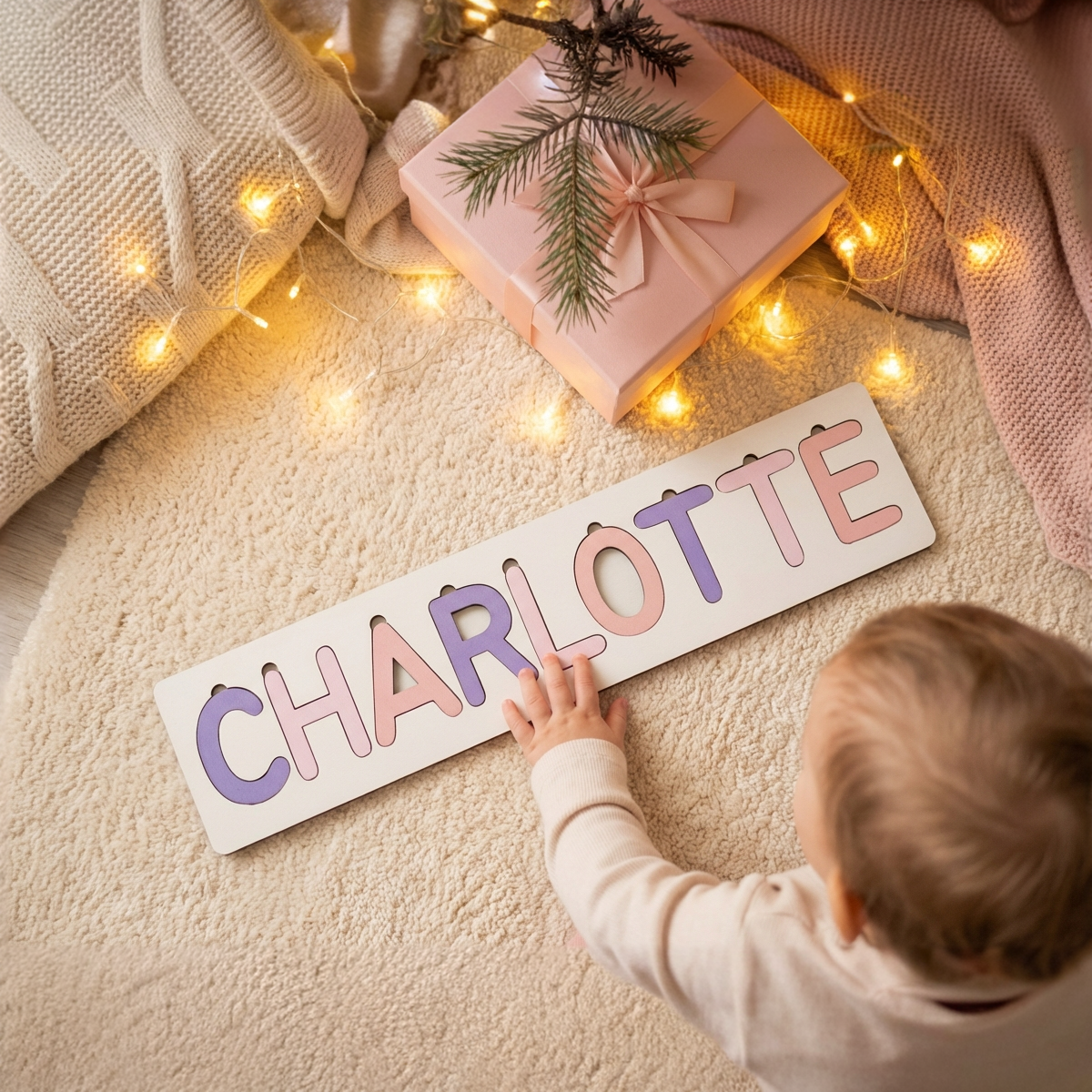 Personalized Name Puzzle - Lilac - Classic Collection
