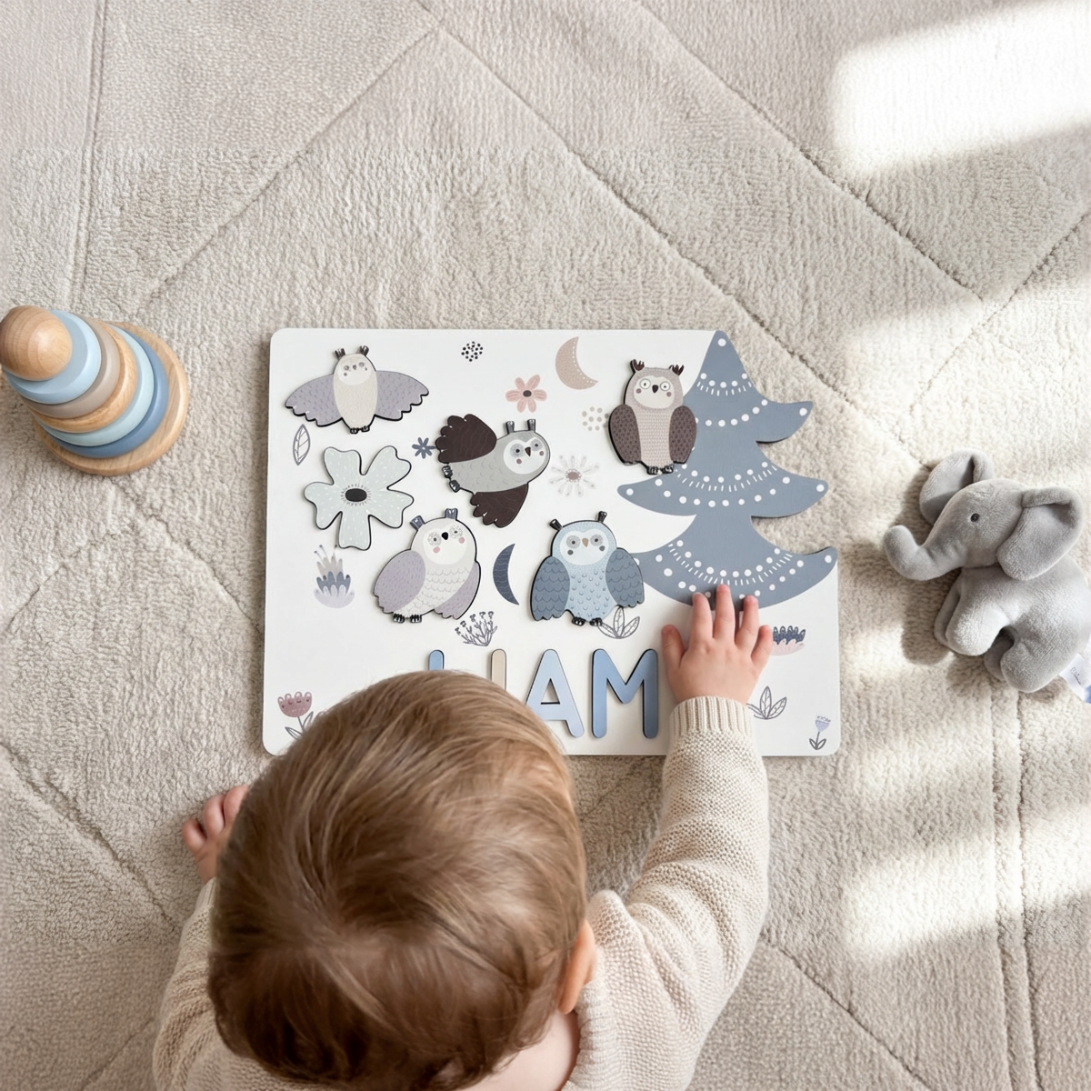 Personalized Name Puzzle - Owl - Storyboard Collection