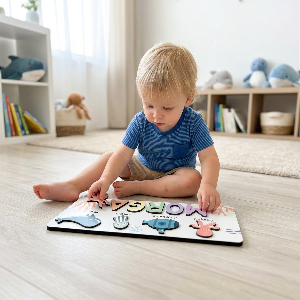 Personalized Name Puzzle - Ocean - Journey Collection