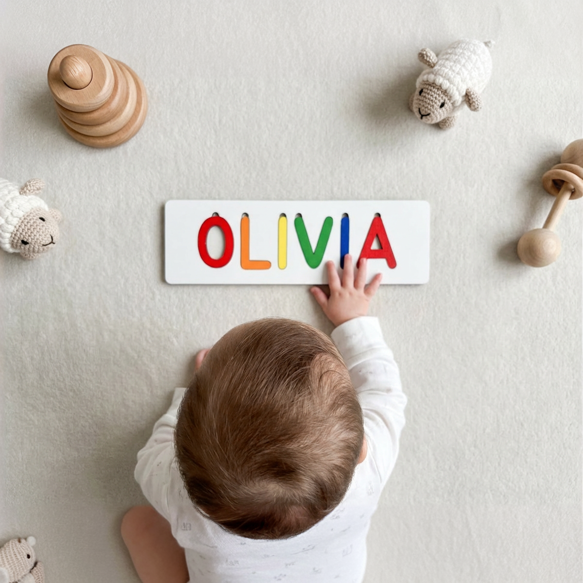 Personalized Name Puzzle - Vibrant - Classic Collection