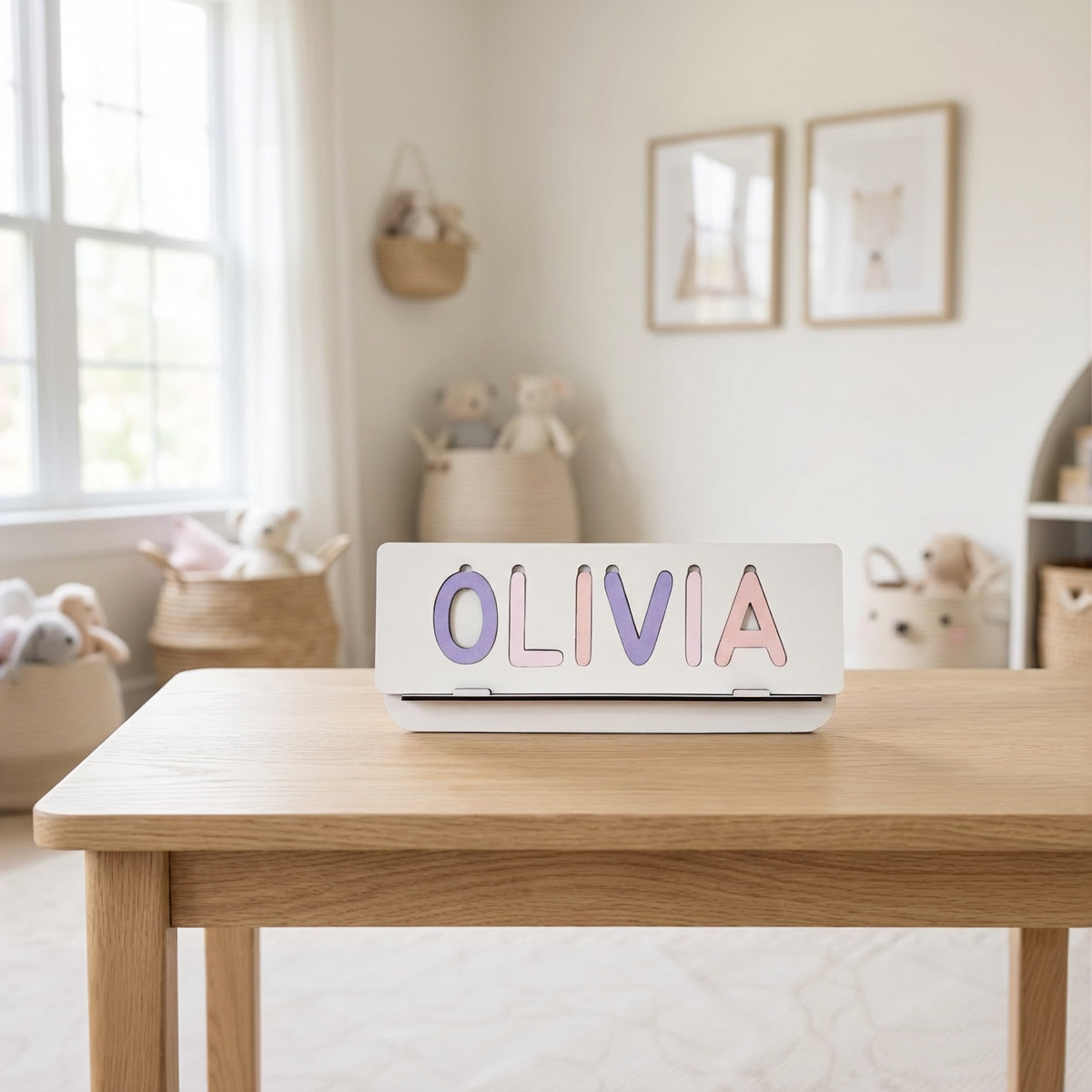 Personalized Name Puzzle - Lilac - Classic Collection