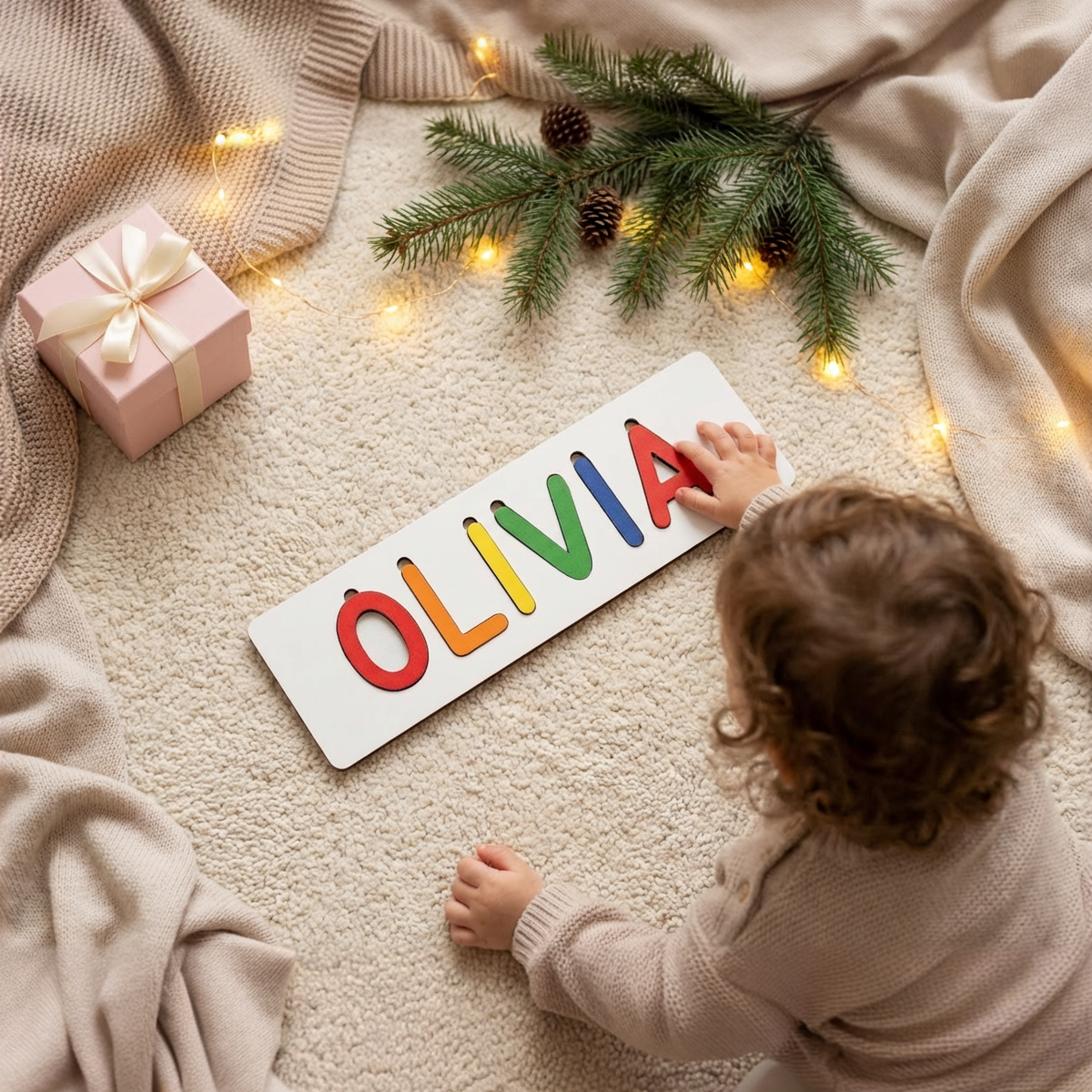 Personalized Name Puzzle - Vibrant - Classic Collection