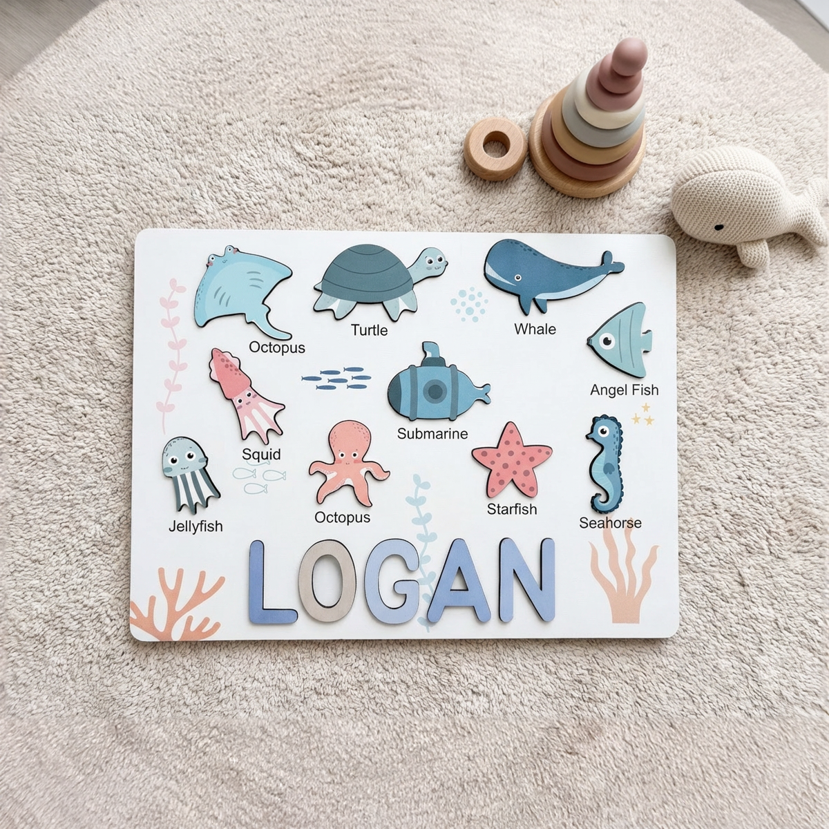 Personalized Name Puzzle - Ocean - Storyboard Collection