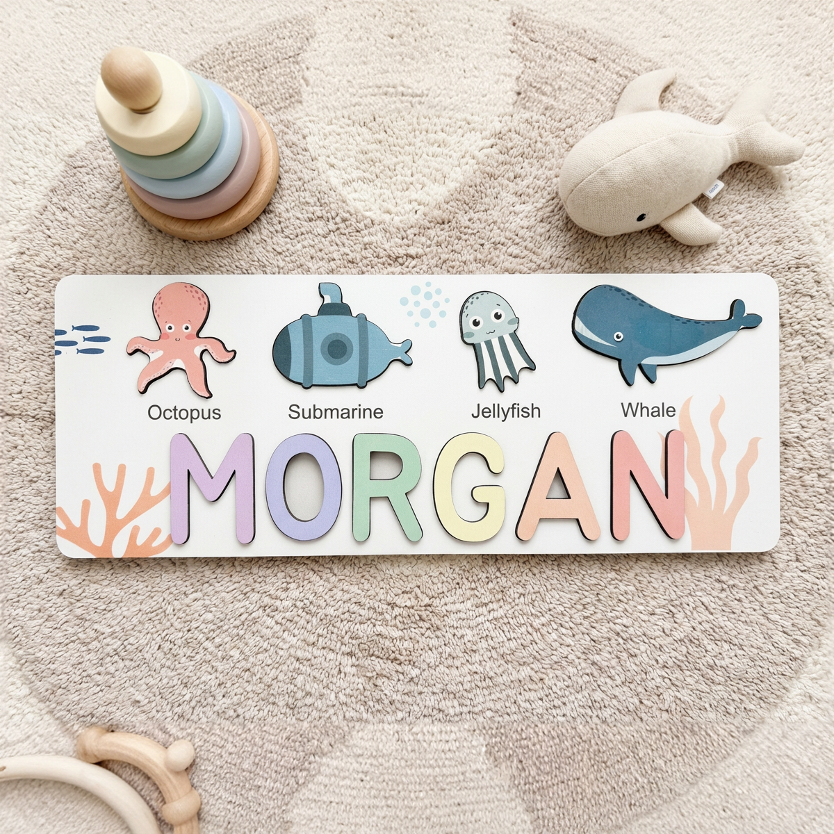 Personalized Name Puzzle - Ocean - Journey Collection
