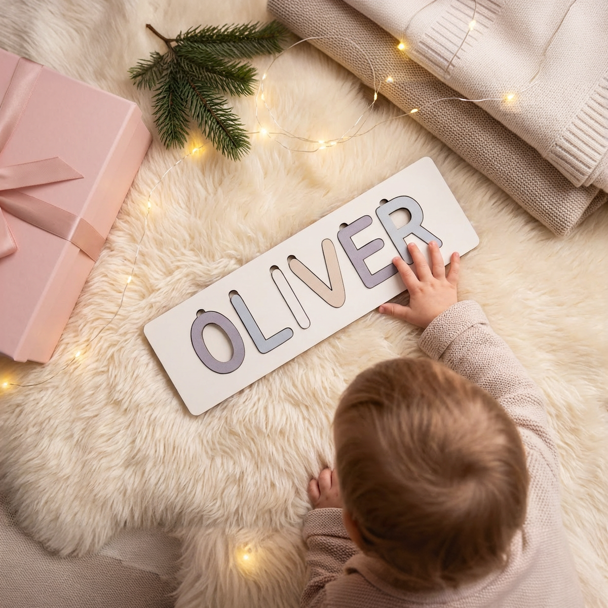 Personalized Name Puzzle - Mist - Classic Collection