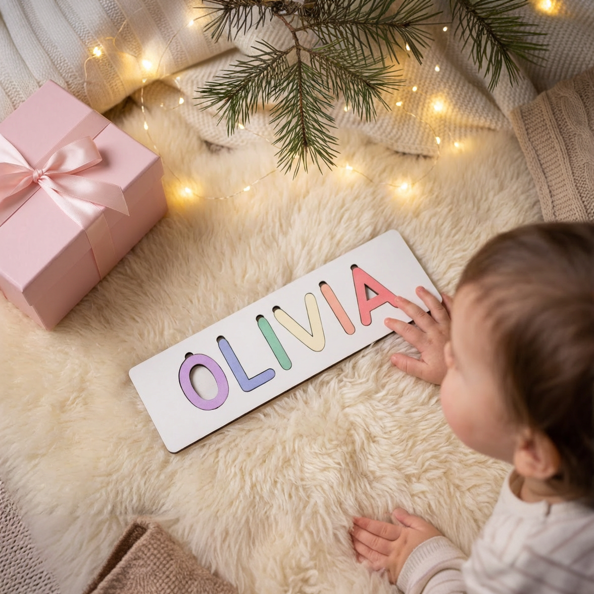 Personalized Name Puzzle - Pastel - Classic Collection