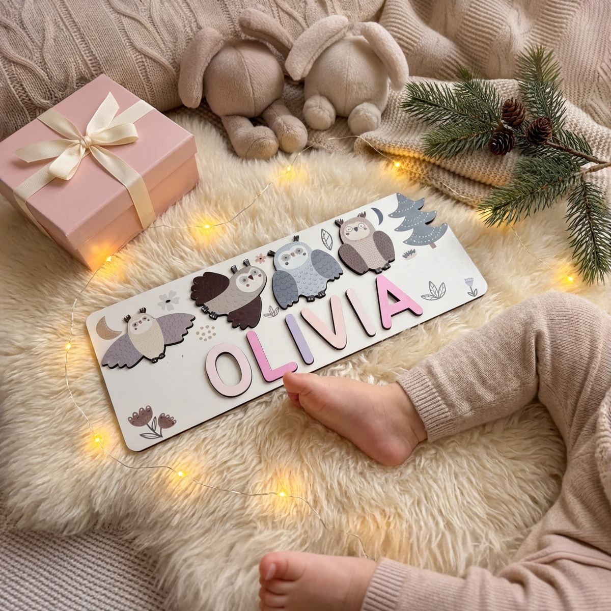Personalized Name Puzzle - Owl - Journey Collection