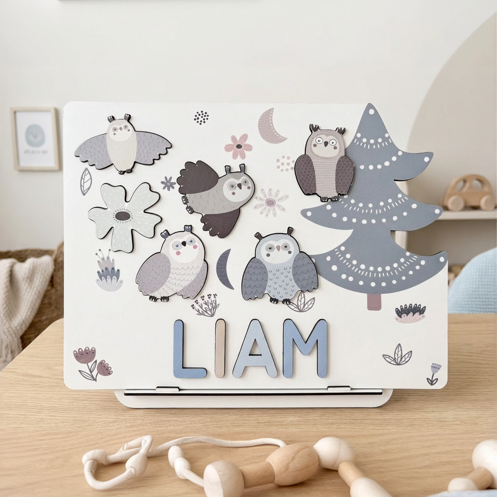 Personalized Name Puzzle - Owl - Storyboard Collection