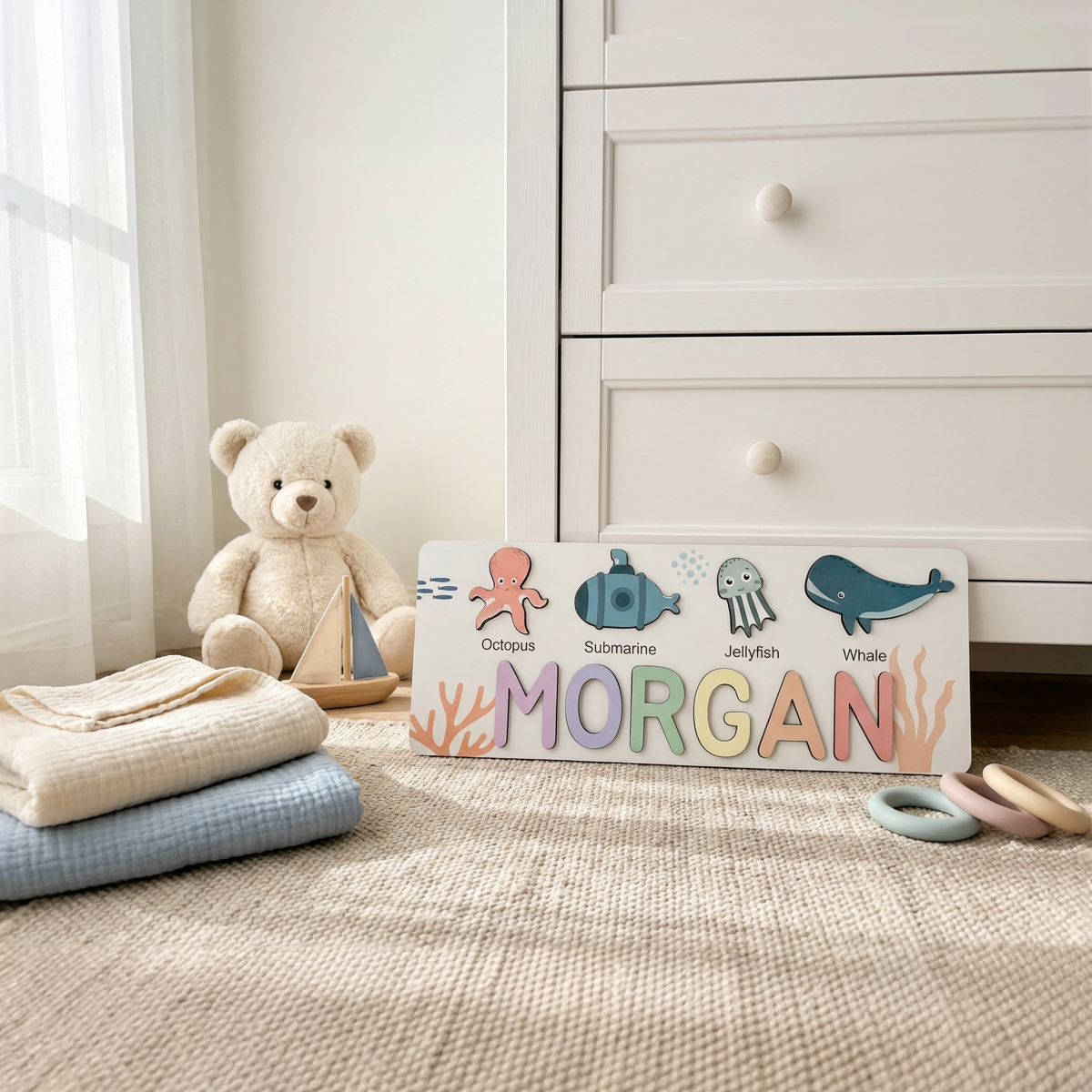 Personalized Name Puzzle - Ocean - Journey Collection