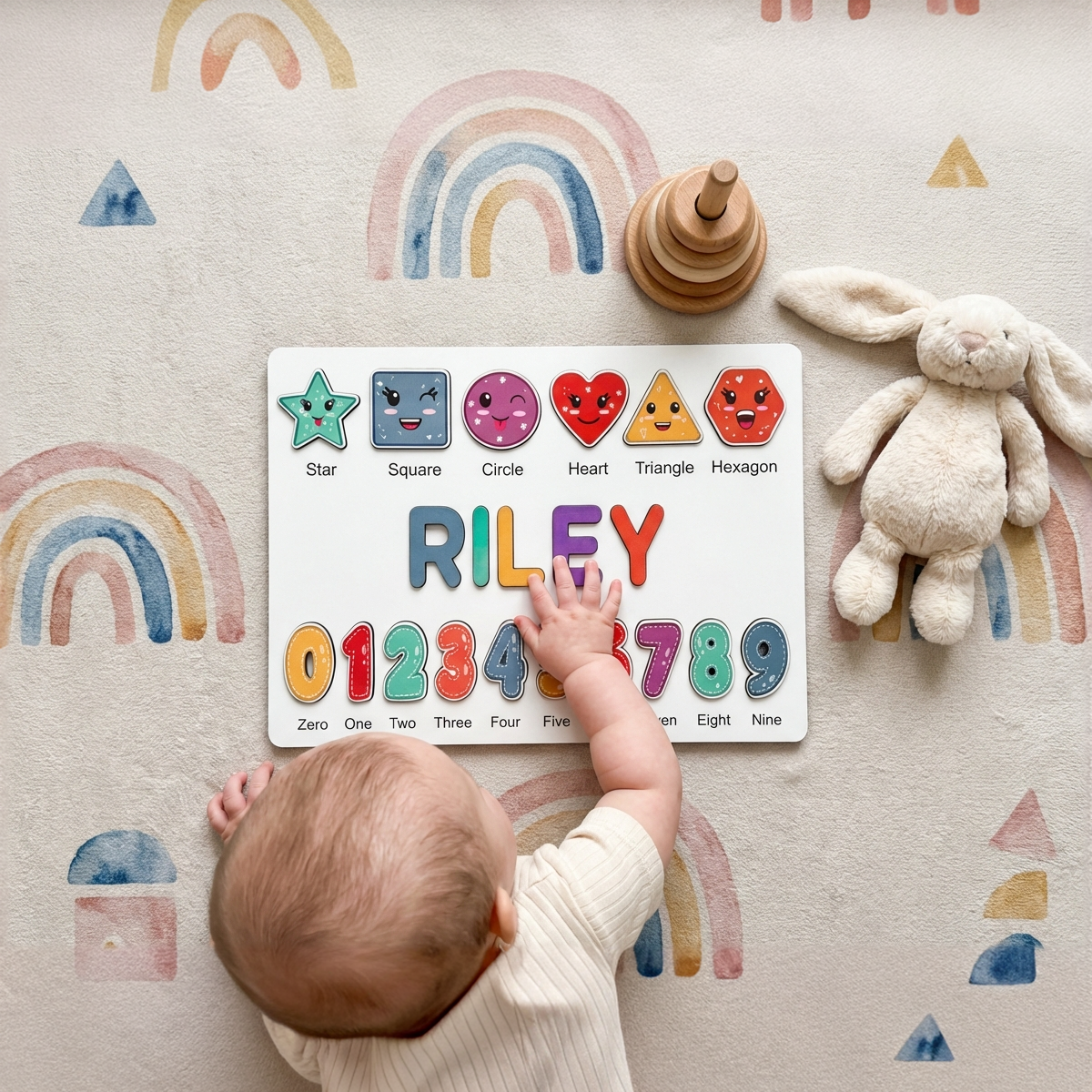 Personalized Name Puzzle - Vibrant - Scholar Collection