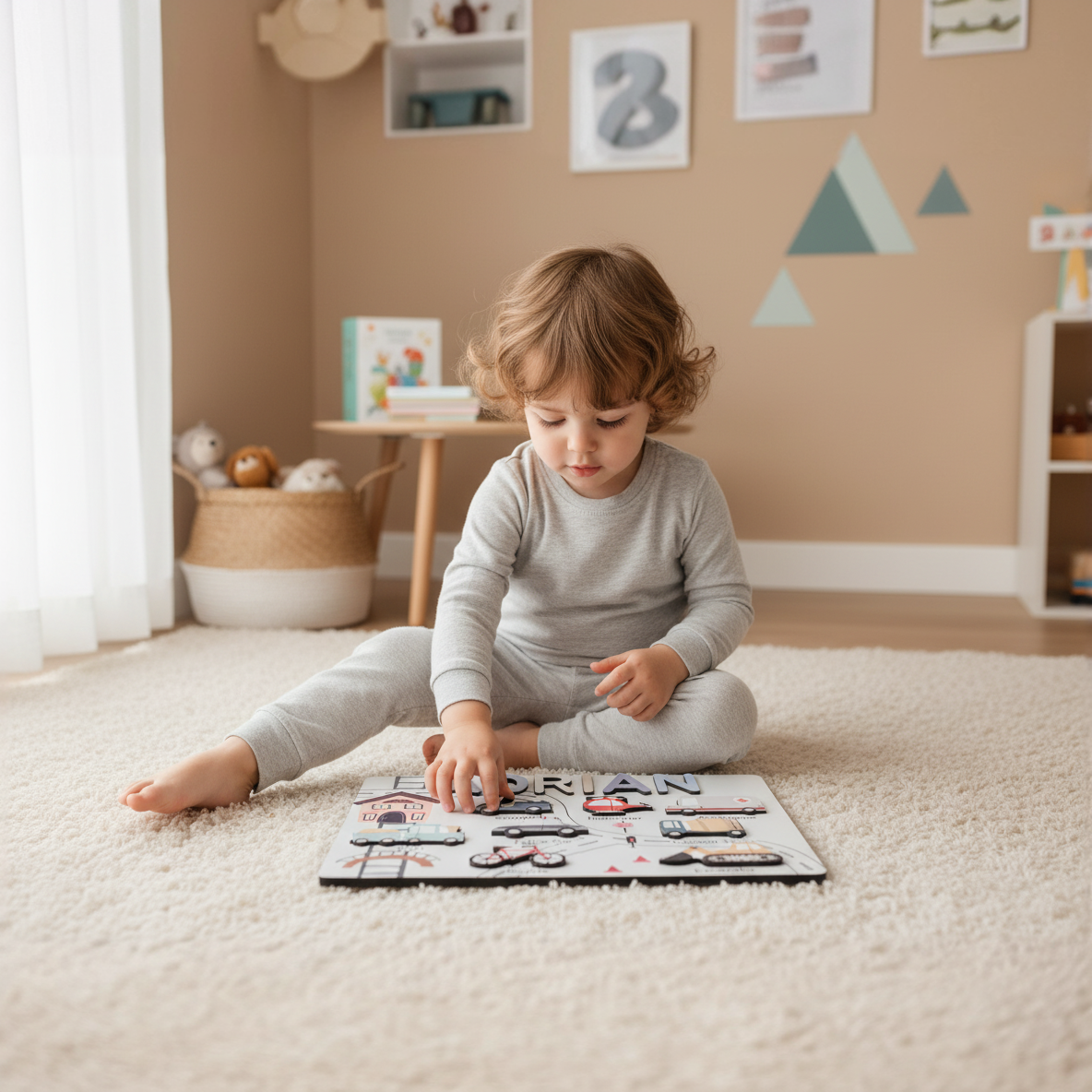 Personalized Name Puzzle - Vehicles - Storyboard Collection