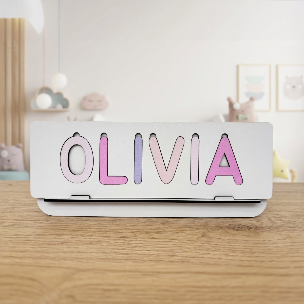Personalized Name Puzzle - Blush - Classic Collection