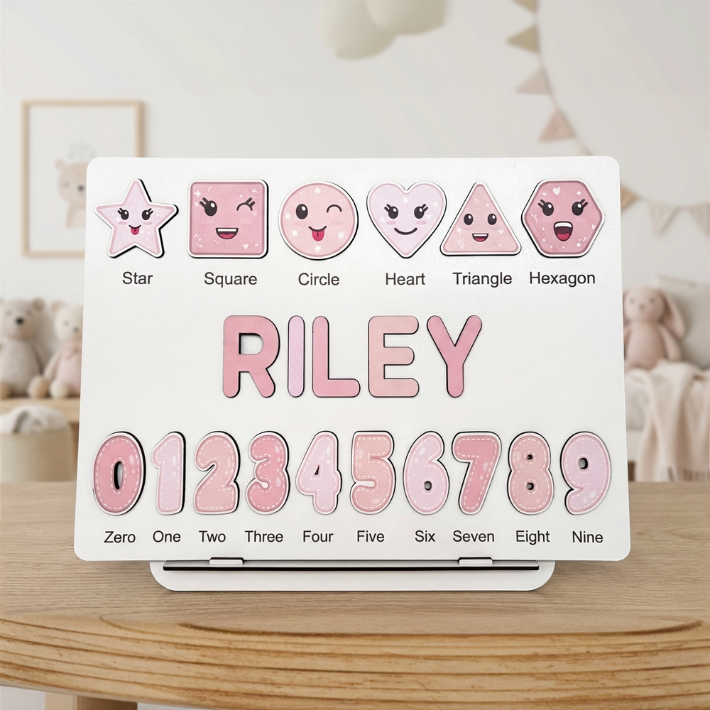 Personalized Name Puzzle - Blush - Scholar Collection