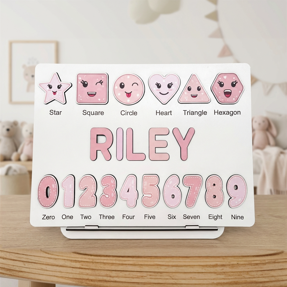 Personalized Name Puzzle - Blush - Scholar Collection