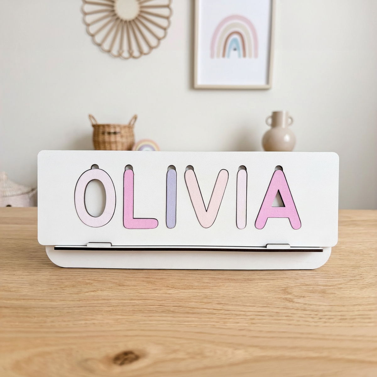Personalized Name Puzzle - Blush - Classic Collection