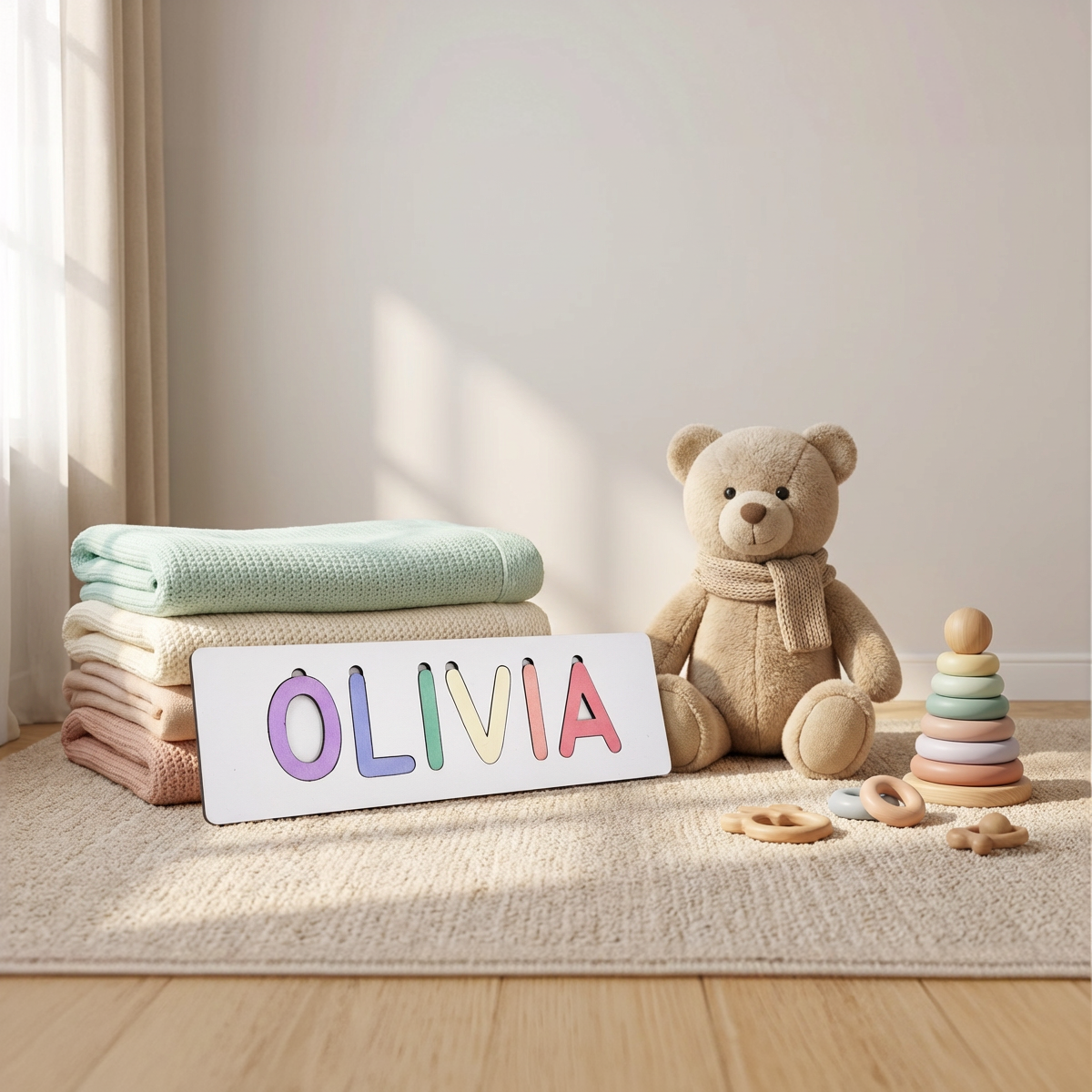 Personalized Name Puzzle - Pastel - Classic Collection