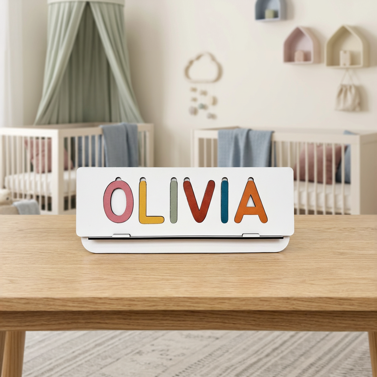 Personalized Name Puzzle - Rustic - Classic Collection