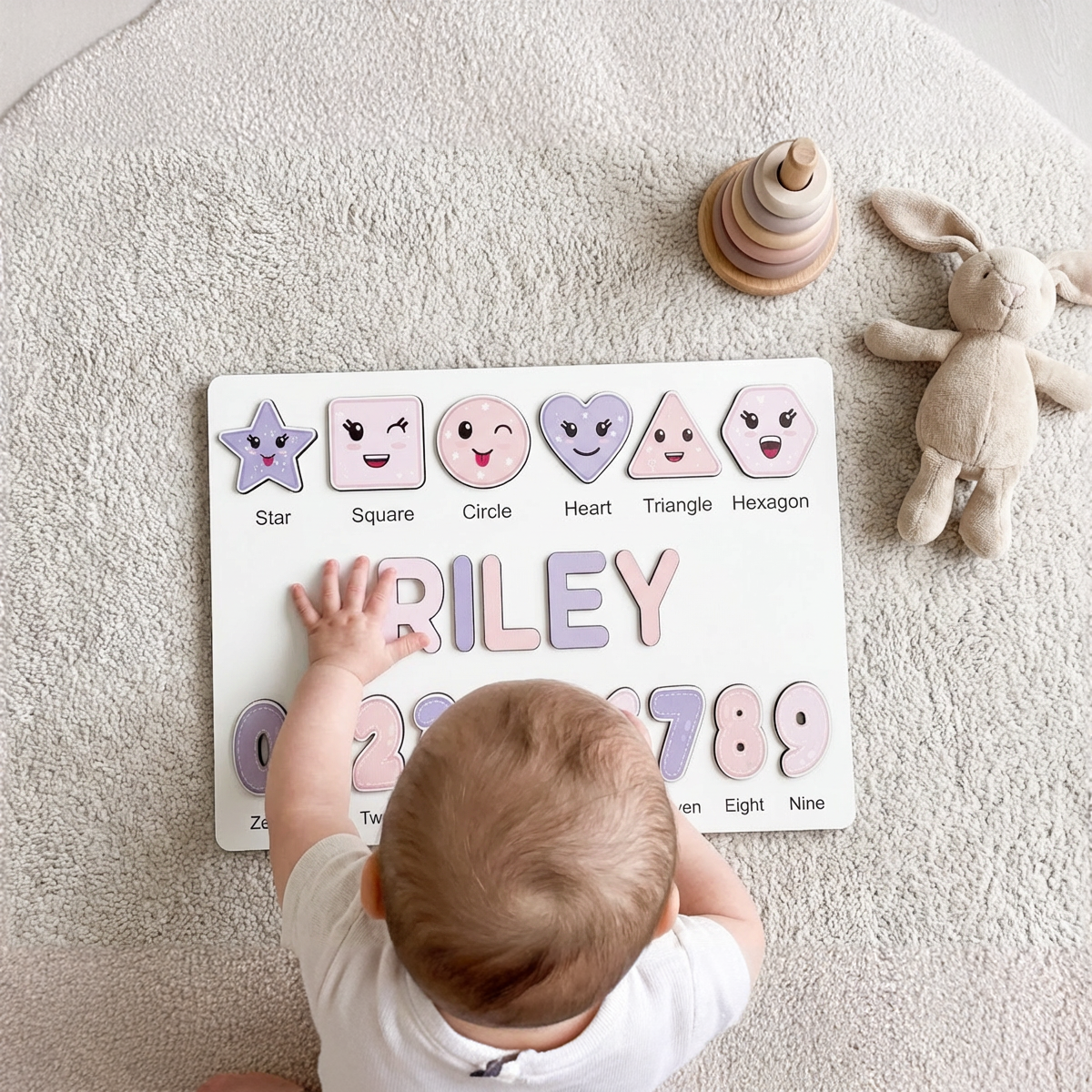 Personalized Name Puzzle - Lilac - Scholar Collection