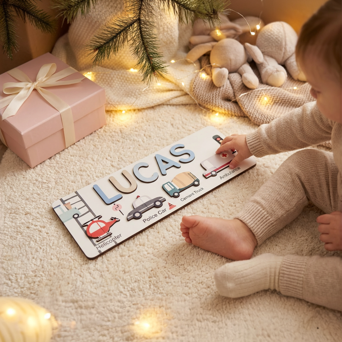 Personalized Name Puzzle - Vehicles - Journey Collection