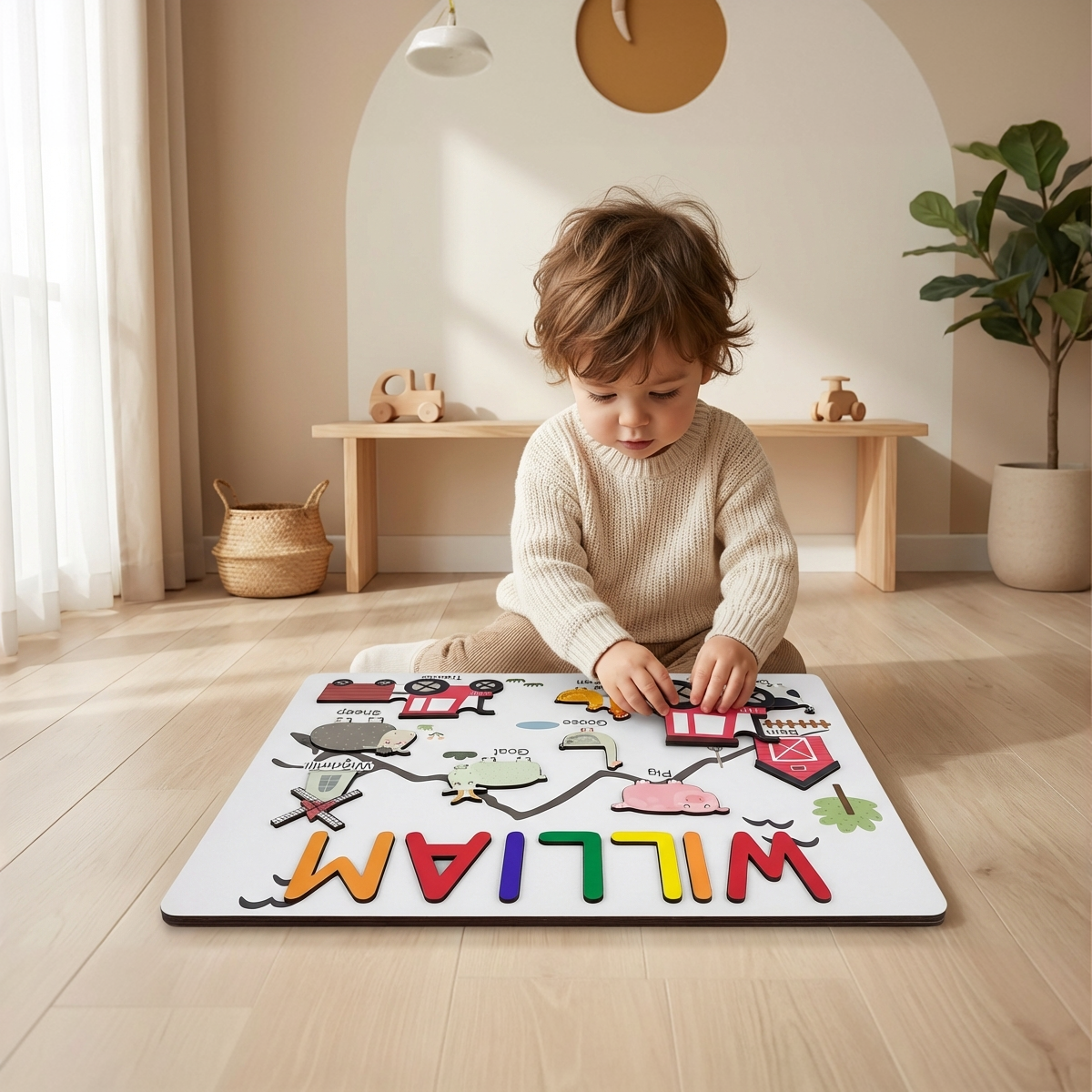 Personalized Name Puzzle - Farm - Storyboard Collection