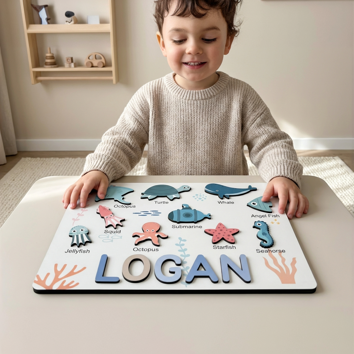 Personalized Name Puzzle - Ocean - Storyboard Collection