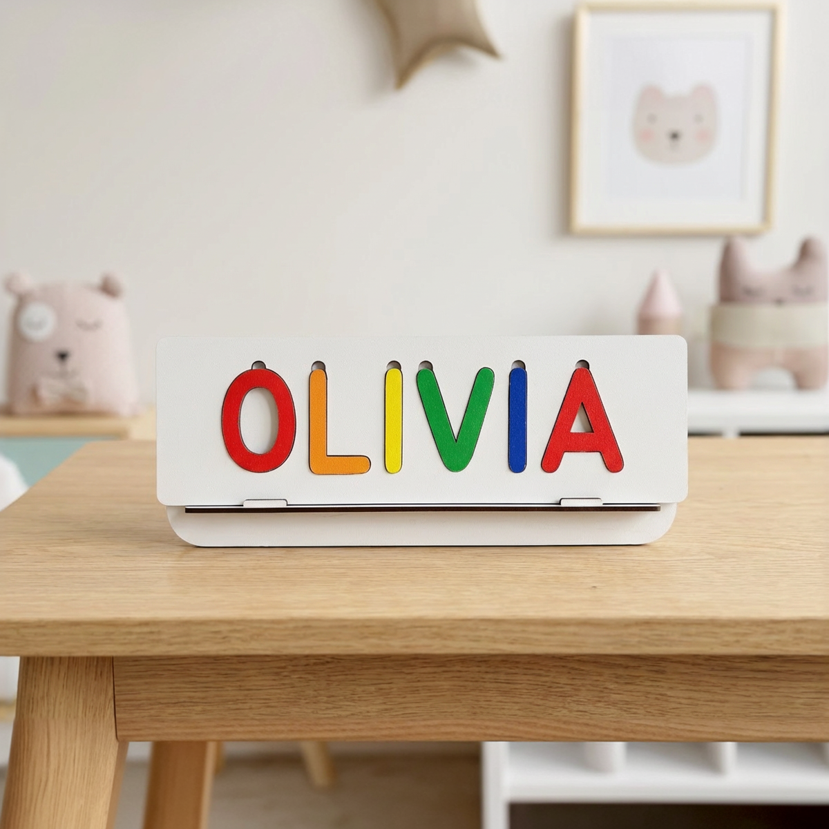 Personalized Name Puzzle - Vibrant - Classic Collection