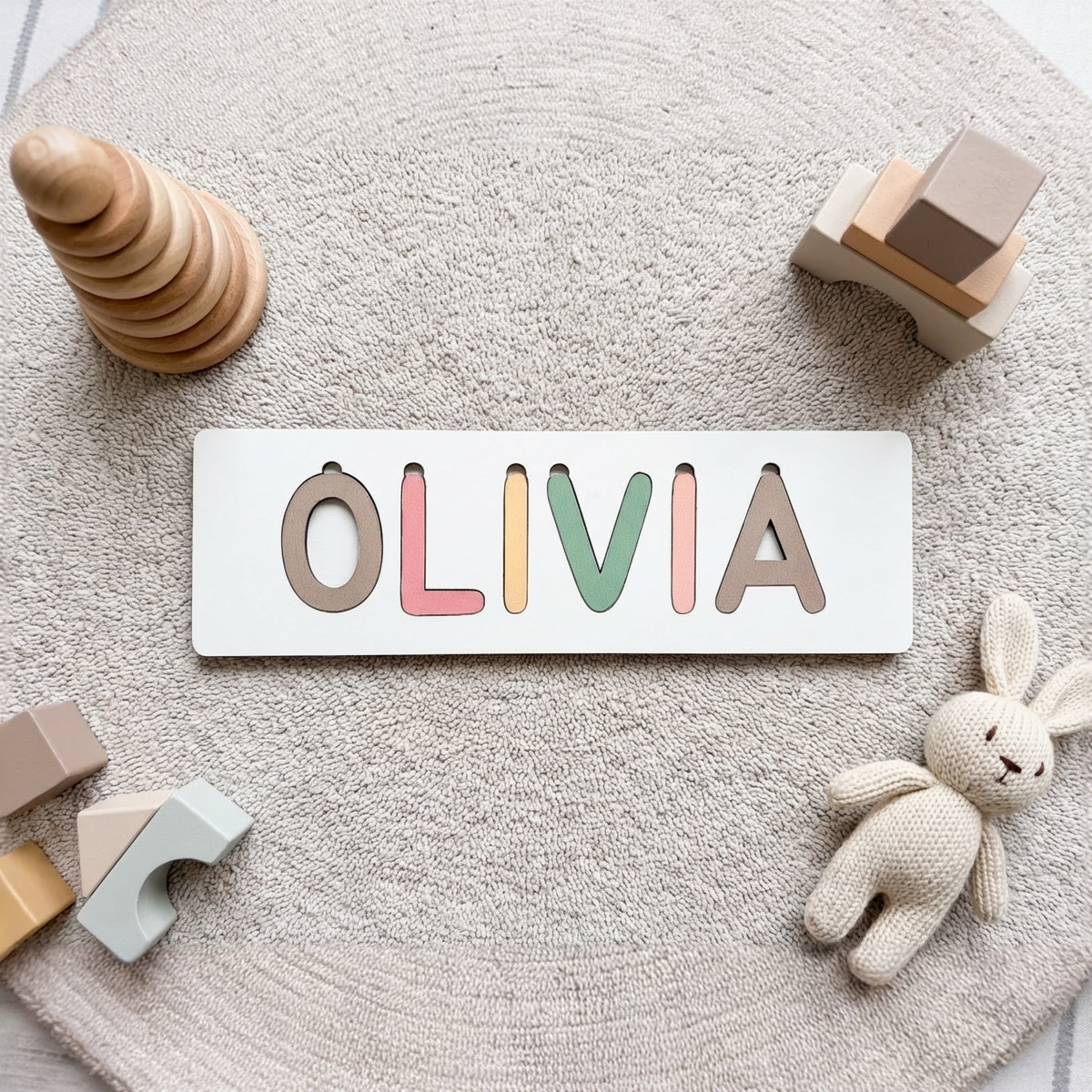 Personalized Name Puzzle - Boho - Classic Collection