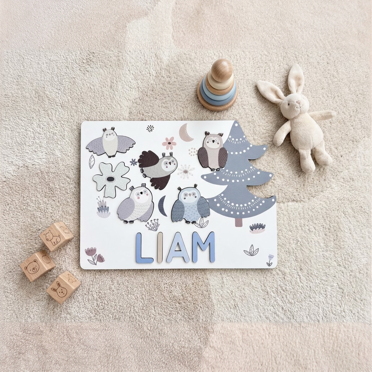 Personalized Name Puzzle - Owl - Storyboard Collection