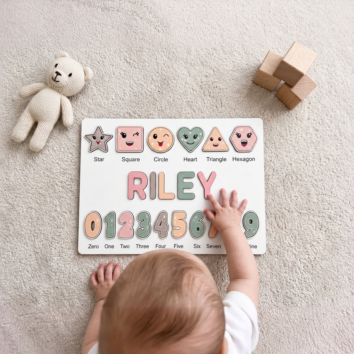 Personalized Name Puzzle - Boho - Scholar Collection