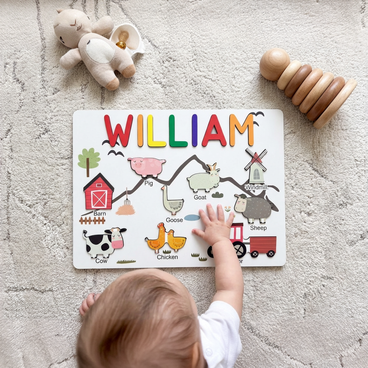 Personalized Name Puzzle - Farm - Storyboard Collection