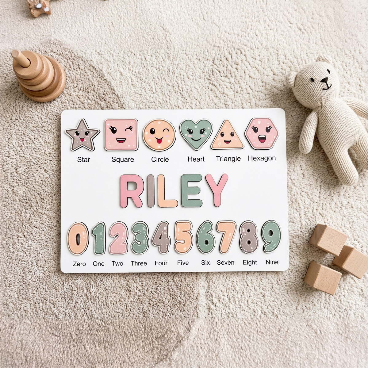 Personalized Name Puzzle - Boho - Scholar Collection