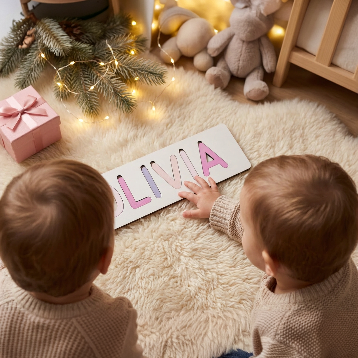 Personalized Name Puzzle - Blush - Classic Collection