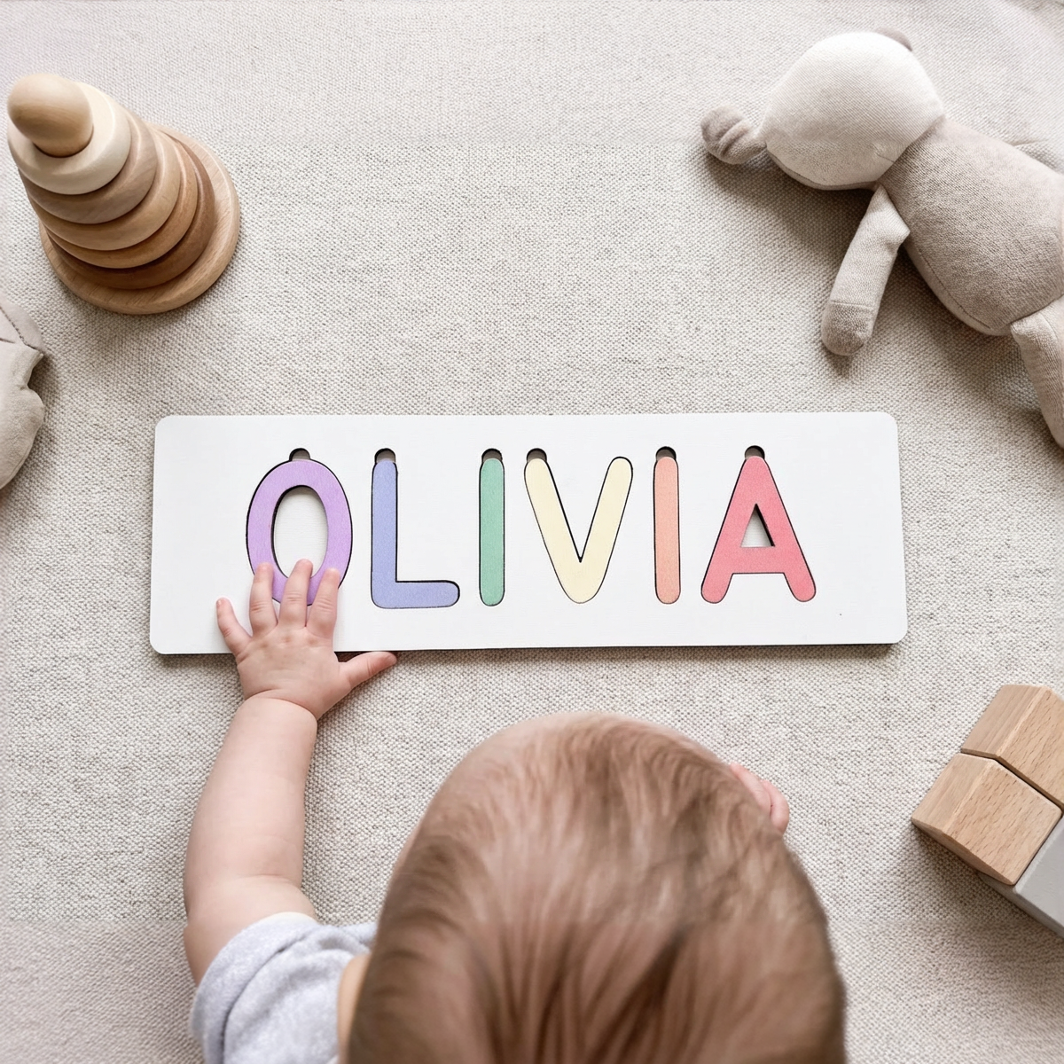 Personalized Name Puzzle - Pastel - Classic Collection