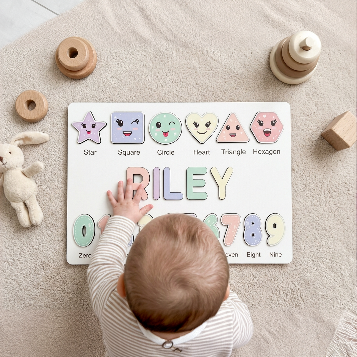 Personalized Name Puzzle - Pastel - Scholar Collection