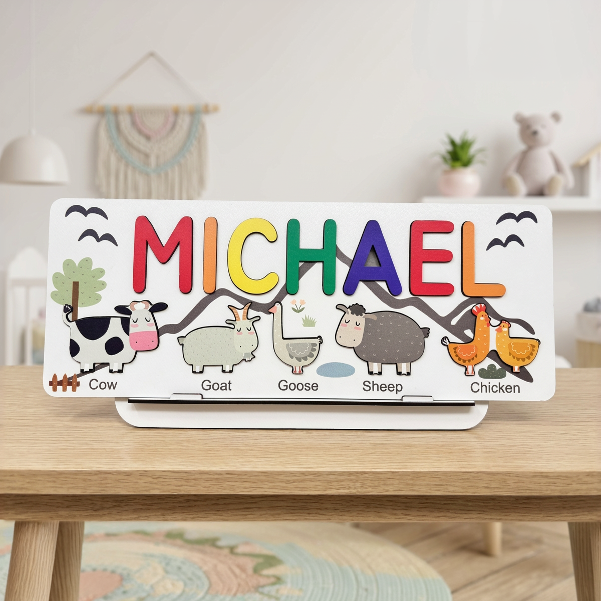 Personalized Name Puzzle - Farm - Journey Collection