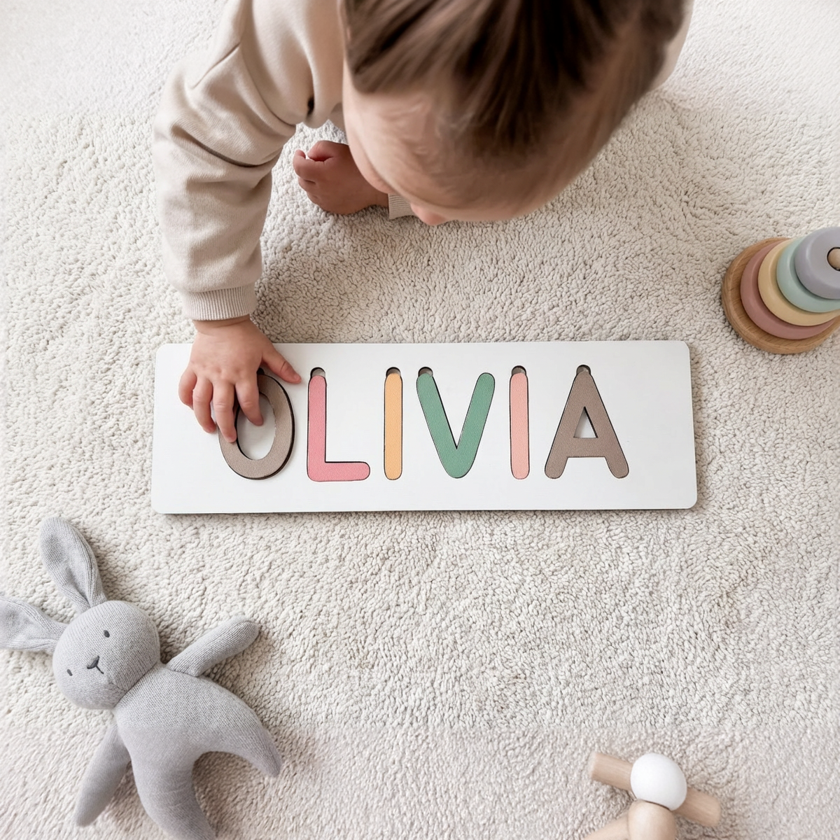 Personalized Name Puzzle - Boho - Classic Collection