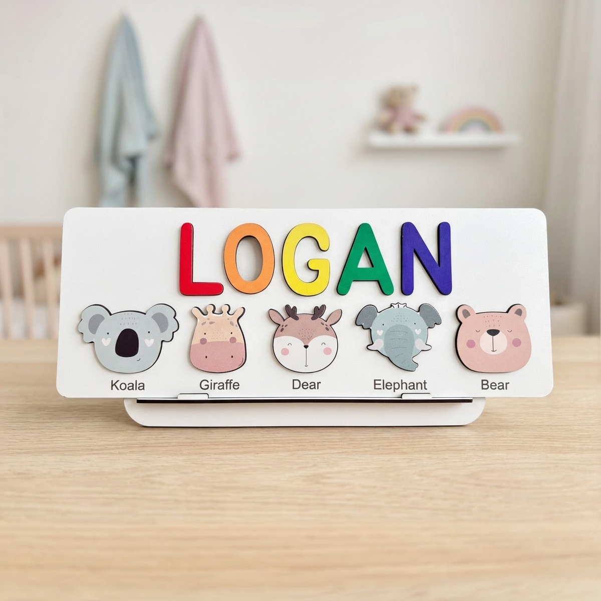 Personalized Name Puzzle - Wild Friends - Journey Collection